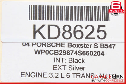 97-04 Porsche Boxster 986 Front Right Side Exterior Door Handle Assy Black OEM