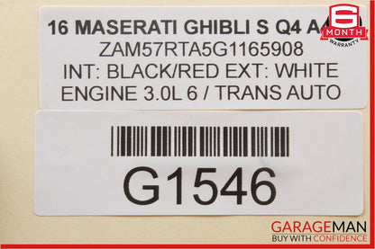 14-17 Maserati Ghibli Rear Left Driver Side Door Lock Latch Actuator Mechanism