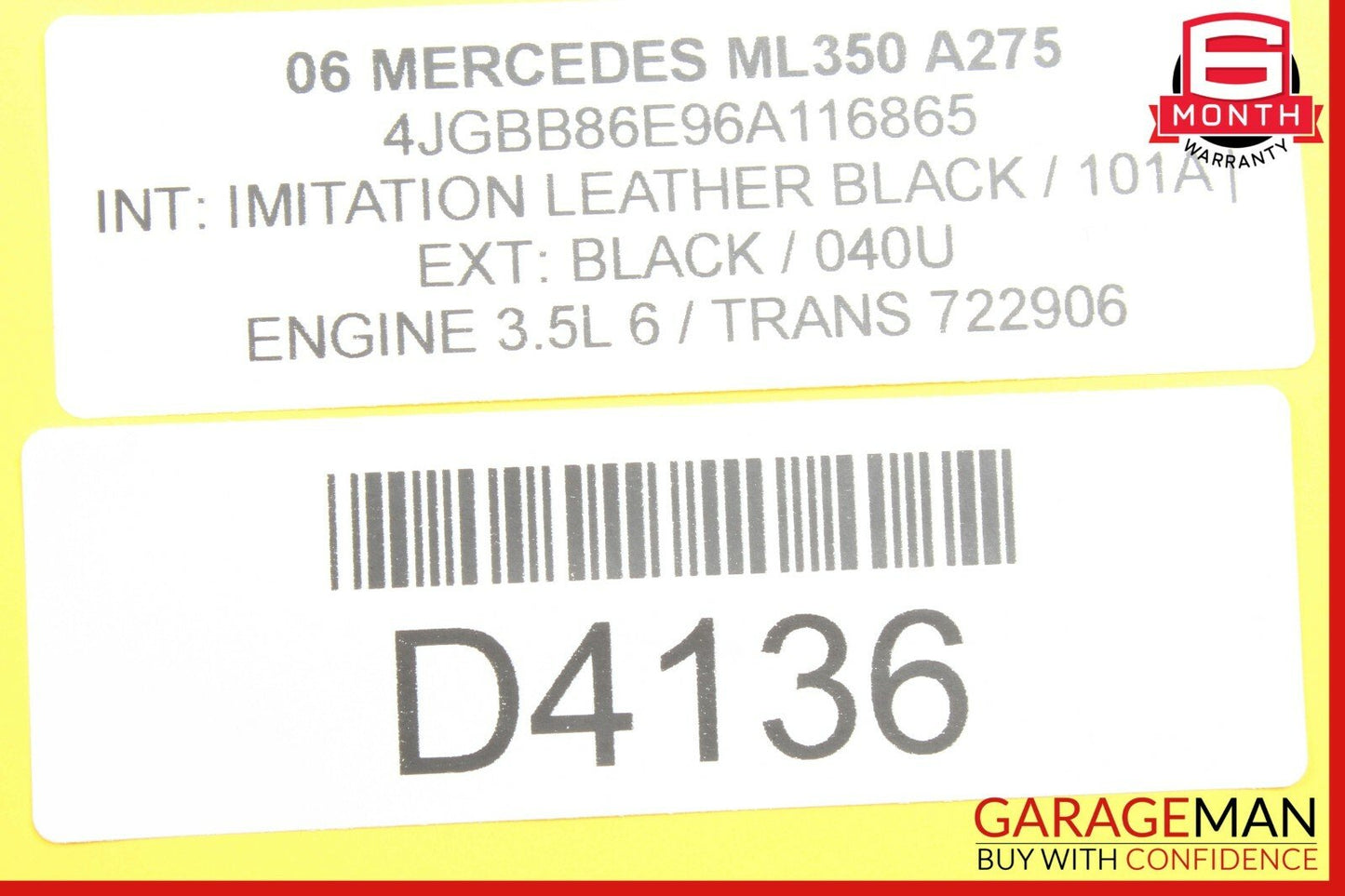 06-11 Mercedes W164 ML350 GL450 Rear A/C Heater Climate Control Vent Switch Trim
