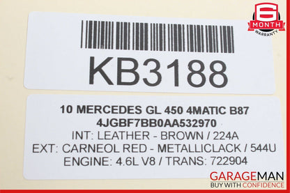 07-12 Mercedes GL550 GL450 Third Seat Row Power Folding Control Module OEM