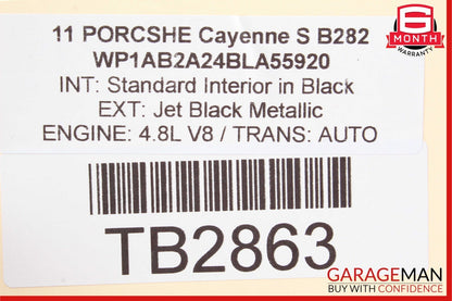 11-14 Porsche Cayenne 958 Rear Left Driver Side Fender Flare Trim Black OEM