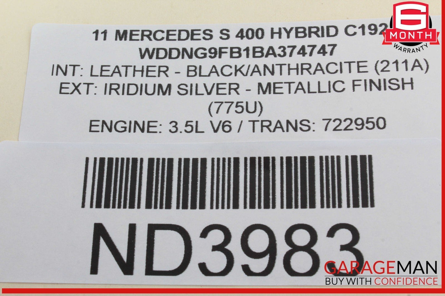 07-13 Mercedes W221 S400 Hybrid Rear Right or Left Side Door Control Module OEM