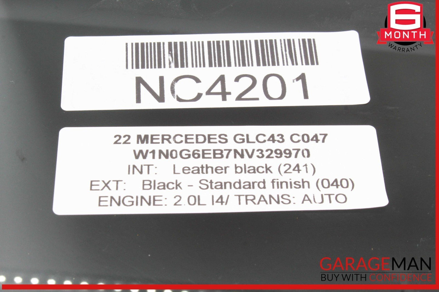 16-22 Mercedes X253 GLC43 AMG Rear Right Passenger Side Door Window Glass OEM