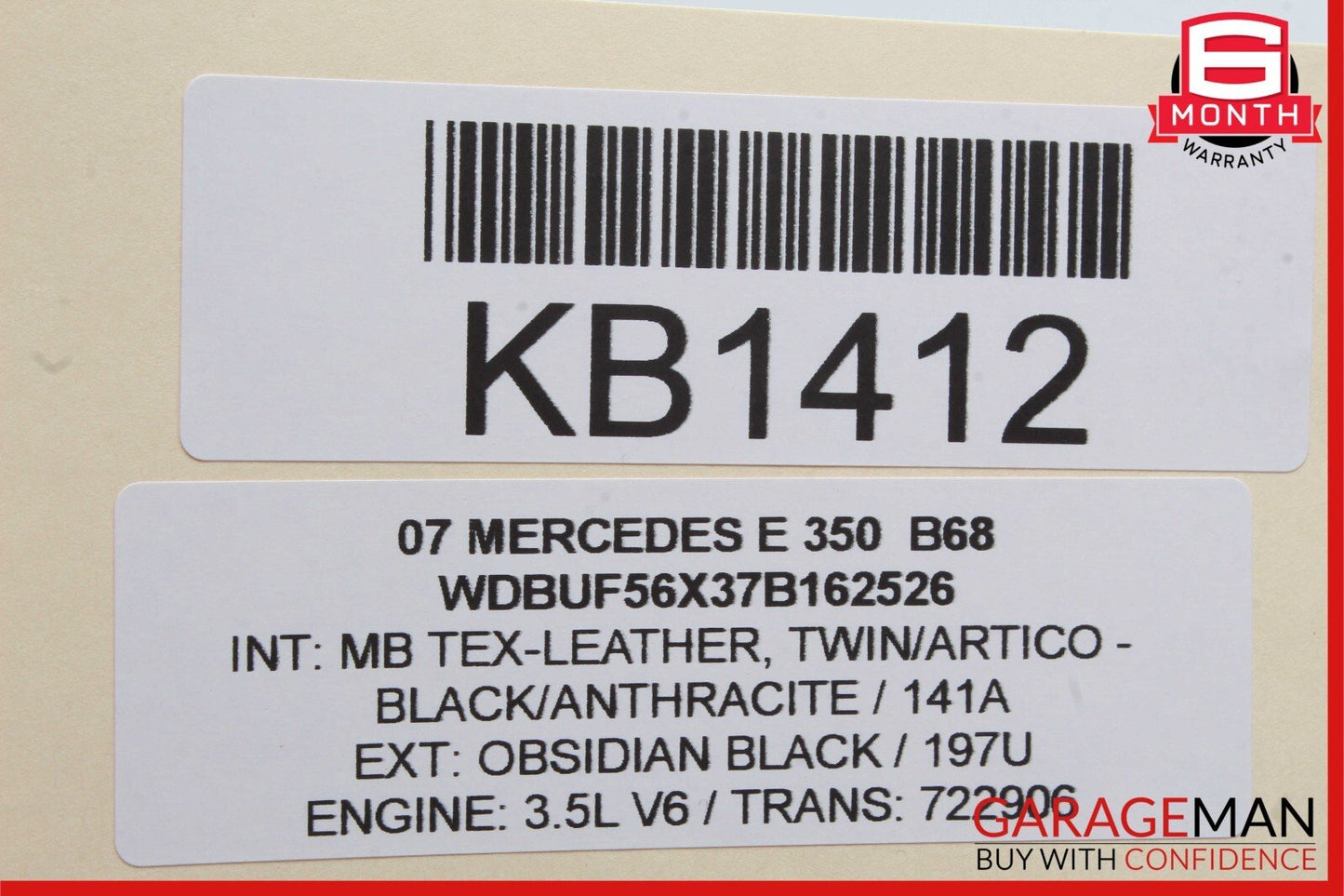 03-09 Mercedes W211 E350 E320 E550 Rear Left Side Door Window Regulator Motor