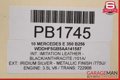 10-16 Mercedes W212 E350 E400 E550 Sedan Rear Trunk Lid Deck Shell Panel OEM