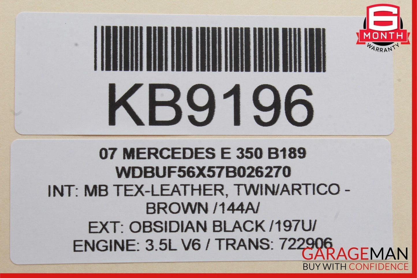 03-09 Mercedes W211 E350 E500 E320 E550 Front Right Window Regulator Motor Unit