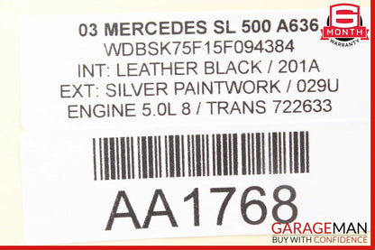 03-12 Mercedes R230 SL500 SL550 SL600 Front Left Side Door Control Module Unit