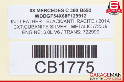 05-13 Mercedes W204 C300 E350 Front Left Engine Timing Chain Valve Cover Plate