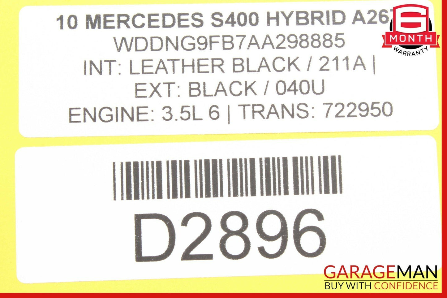 10-13 Mercedes W221 S400 E550 Active Lane Assist Front Camera 0009051600 OEM