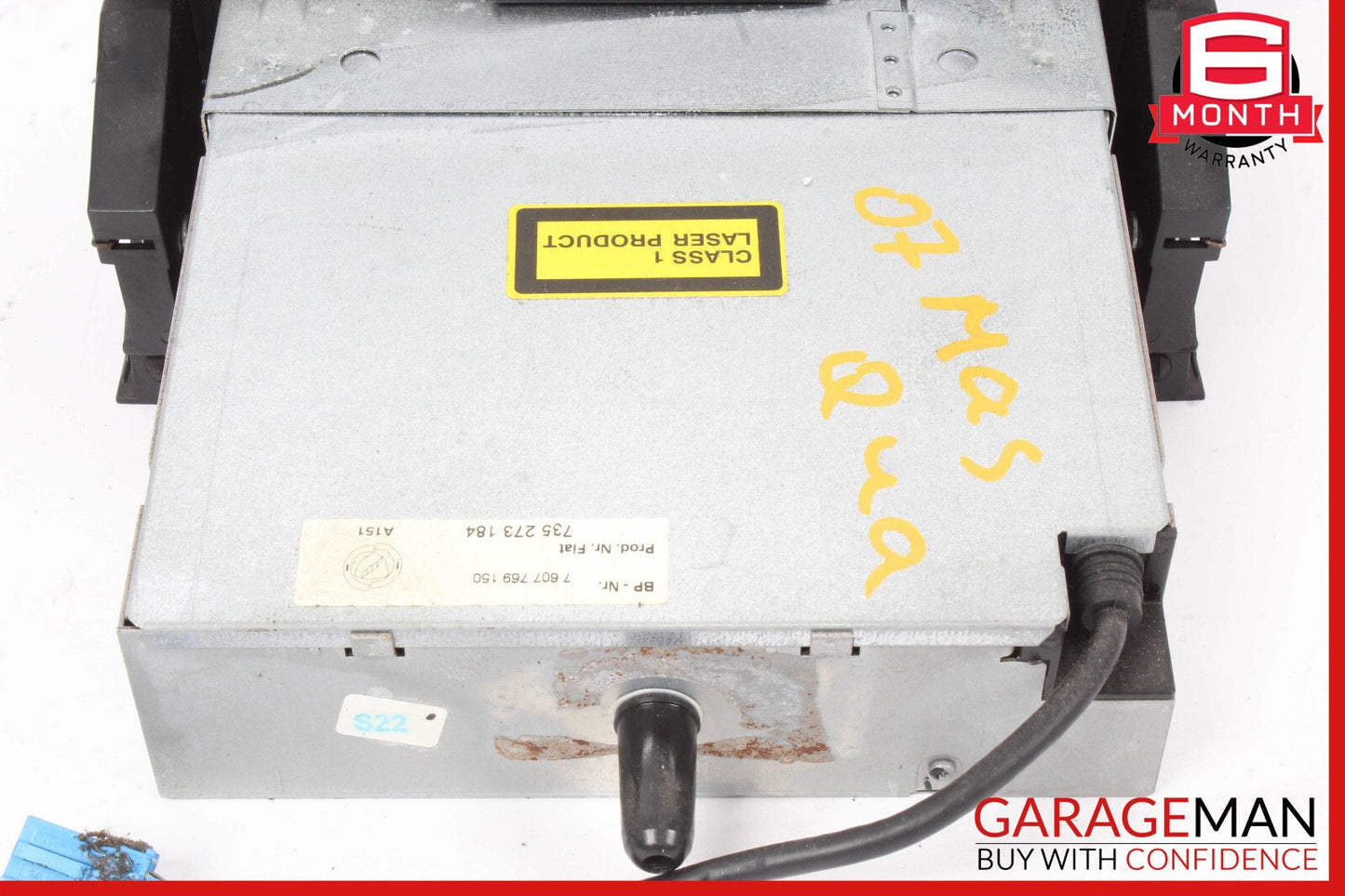 02-08 Maserati Quattroporte M139 Coupe M138 CD Changer 5 Disk Player w/ Trim OEM
