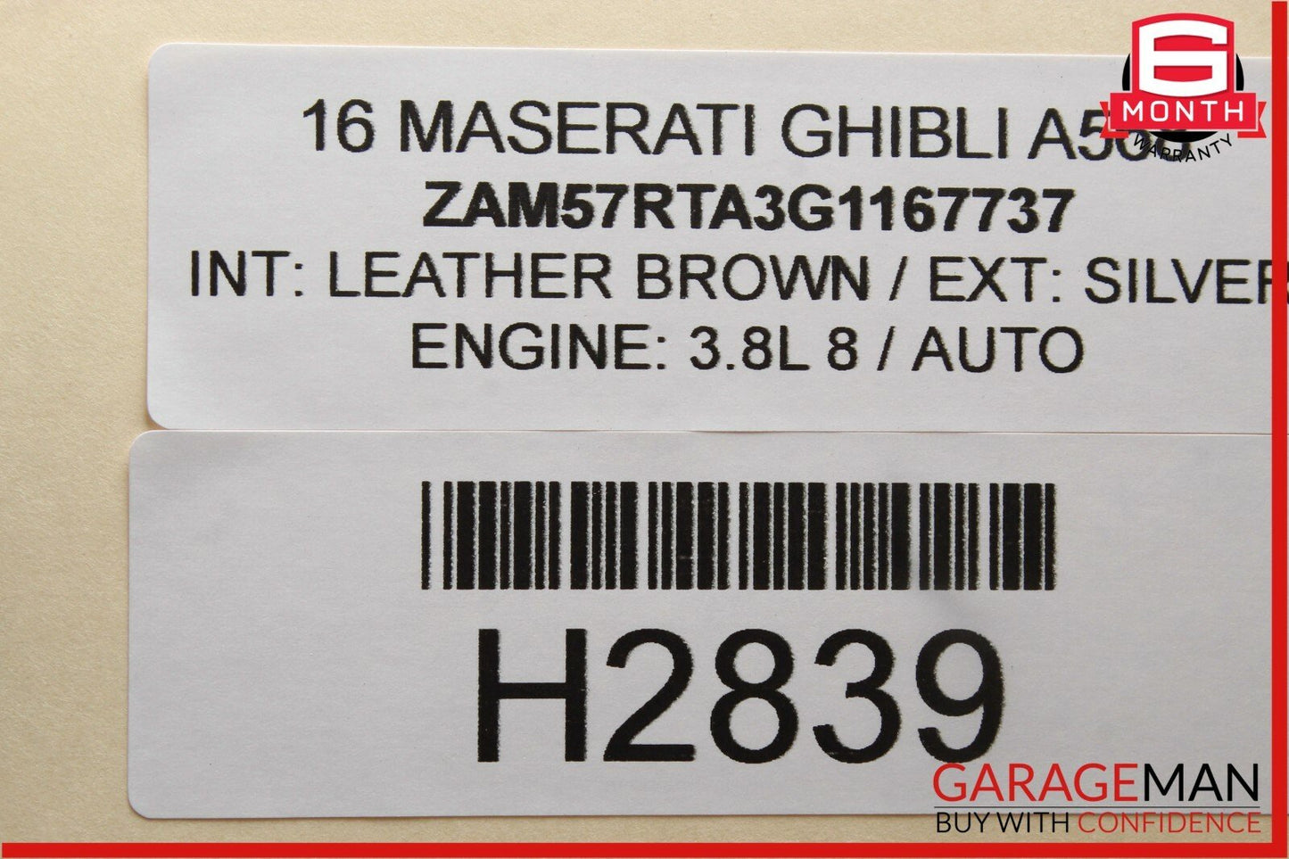 14-17 Maserati Ghibli Rear Left Driver Side Exhaust Muffler Tip Pipe OEM