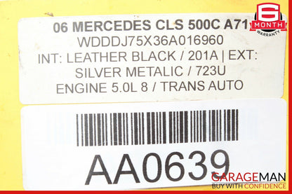 06-11 Mercedes W219 CLS550 CLS500 Rear Left Driver Door Lock Latch Actuator OEM
