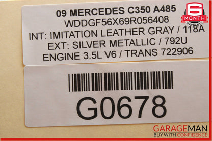 08-14 Mercedes W204 C350 Rear Right Side Door Control Module 2048702526 OEM