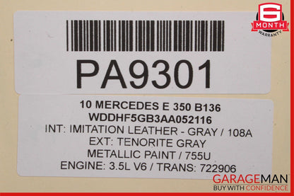 08-18 Mercedes SLK350 C350 CLS400 Engine Cooling Fan Shroud Motor Assembly