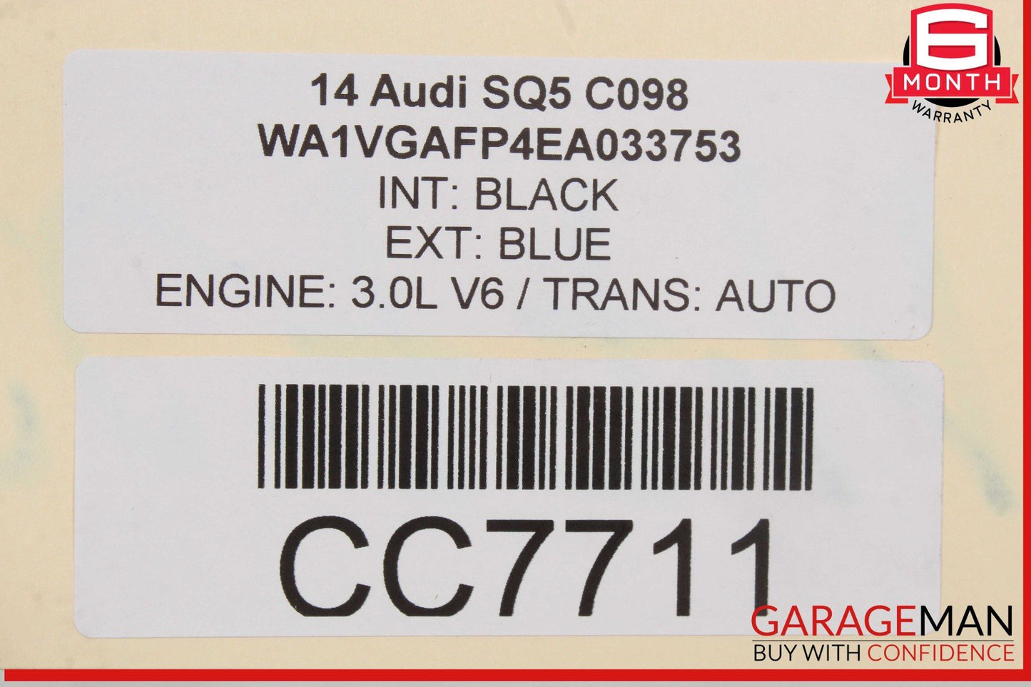 14-17 Audi SQ5 Rear Right Spindle Knuckle Hub Bearing Assy OEM