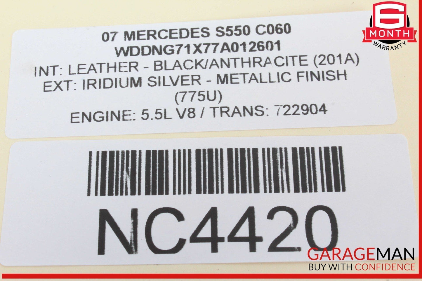 07-14 Mercedes W221 S550 S600 Ride Height ESP Parking Sensor Control Switch OEM