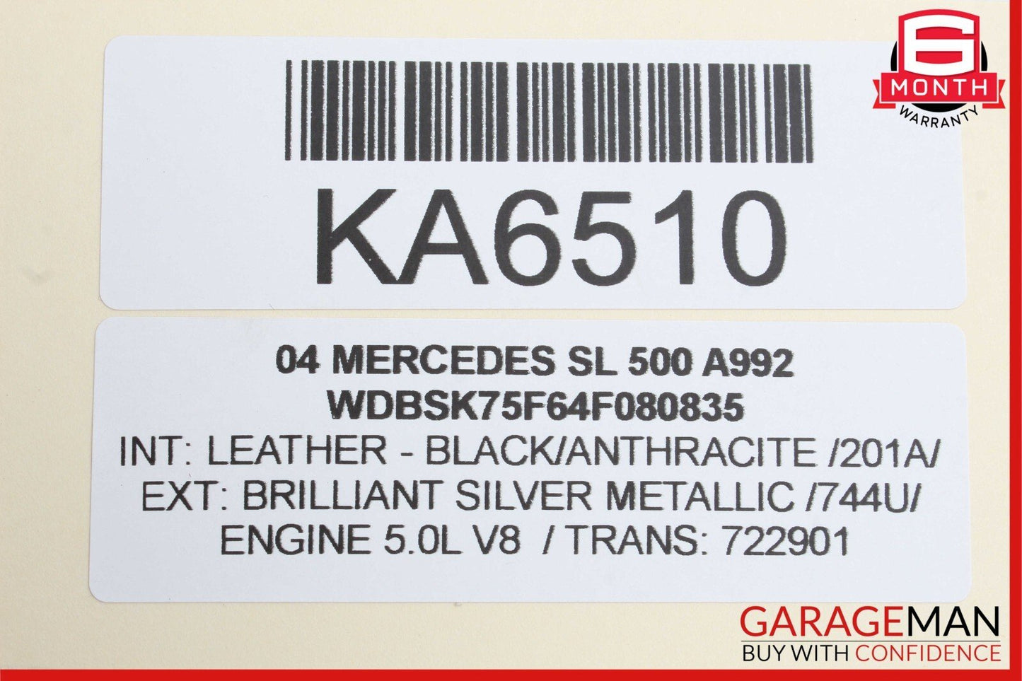 03-06 Mercedes R230 SL500 SL55 Rear Valve Block Suspension Hydraulic Pump