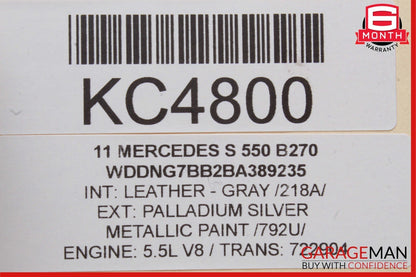 07-13 Mercedes W221 S550 Front Right Seat Dynamic Lumbar Control Module Unit OEM