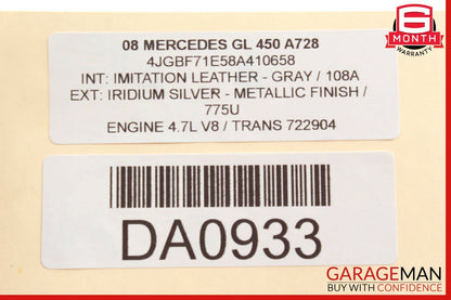 06-12 Mercedes X164 GL450 Rear Right / Left Side Suspension Upper Control Arm