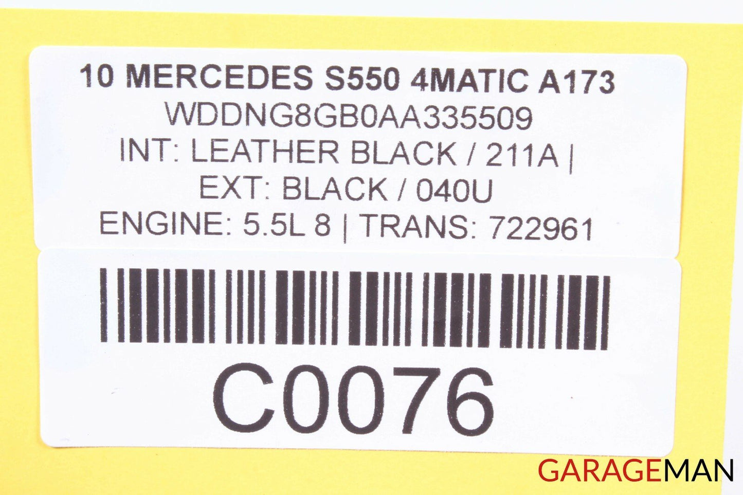 07-13 MERCEDES W221 S550 S600 PANORAMA INTERIOR ROOF CEILING HEADLINER GRAY OEM