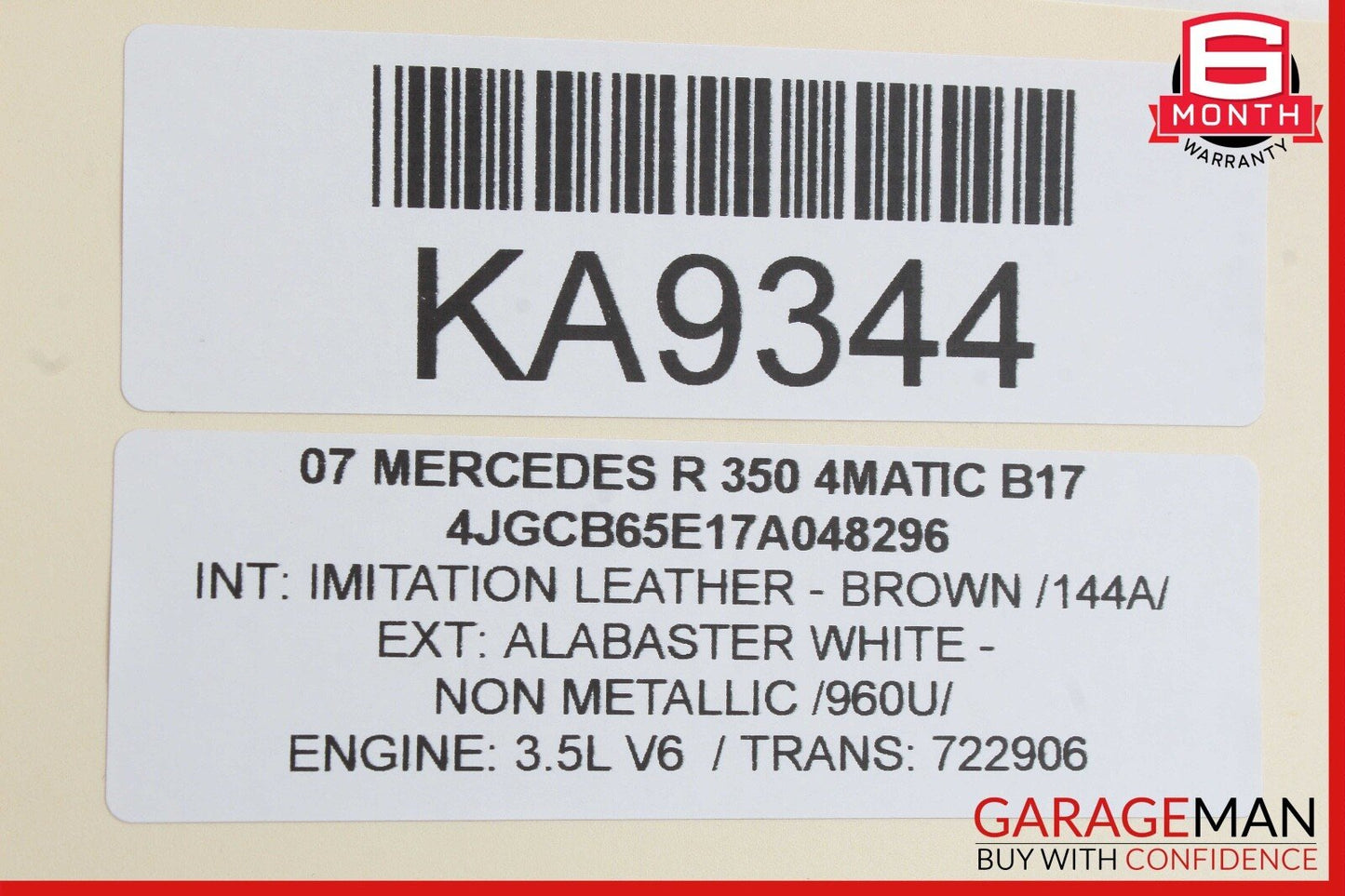 06-09 Mercedes W251 R350 4MATIC Rear Right & Left Brake Caliper Calipers Set OEM