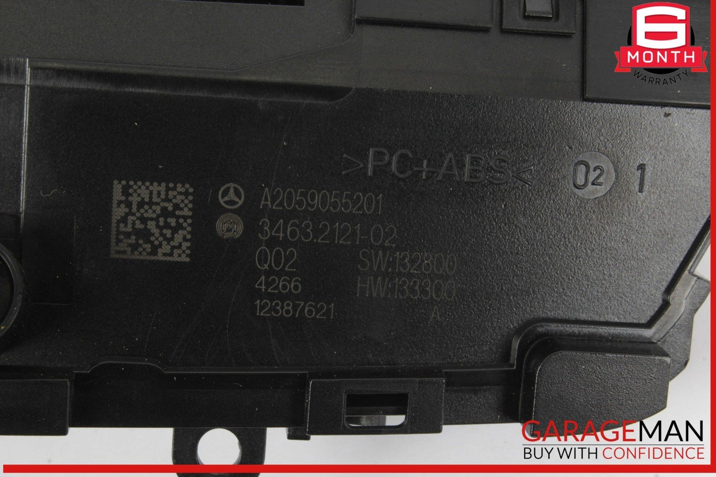 15-19 Mercedes W205 C300 C400 Media Center Dashboard Hazard Control Switch OEM