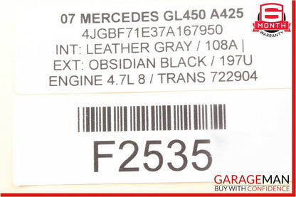 06-12 Mercedes ML350 GL450 Front Right Passenger Side Door Control Module OEM