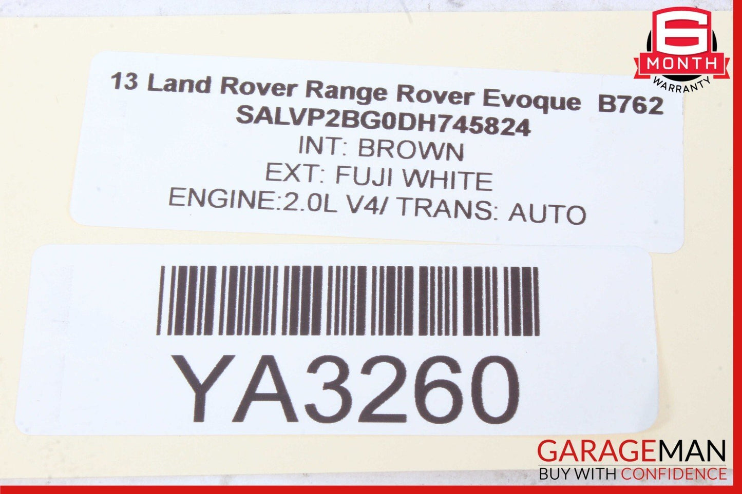 12-19 LR Range Rover Evoque L538 Sub Woofer Subwoofer Audio Sound Speaker Box
