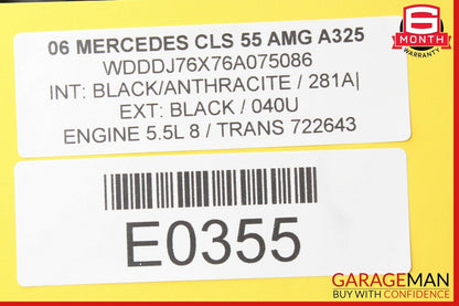 06-11 Mercedes W219 CLS55 Headlight Switch Washer Black 2195450104 OEM