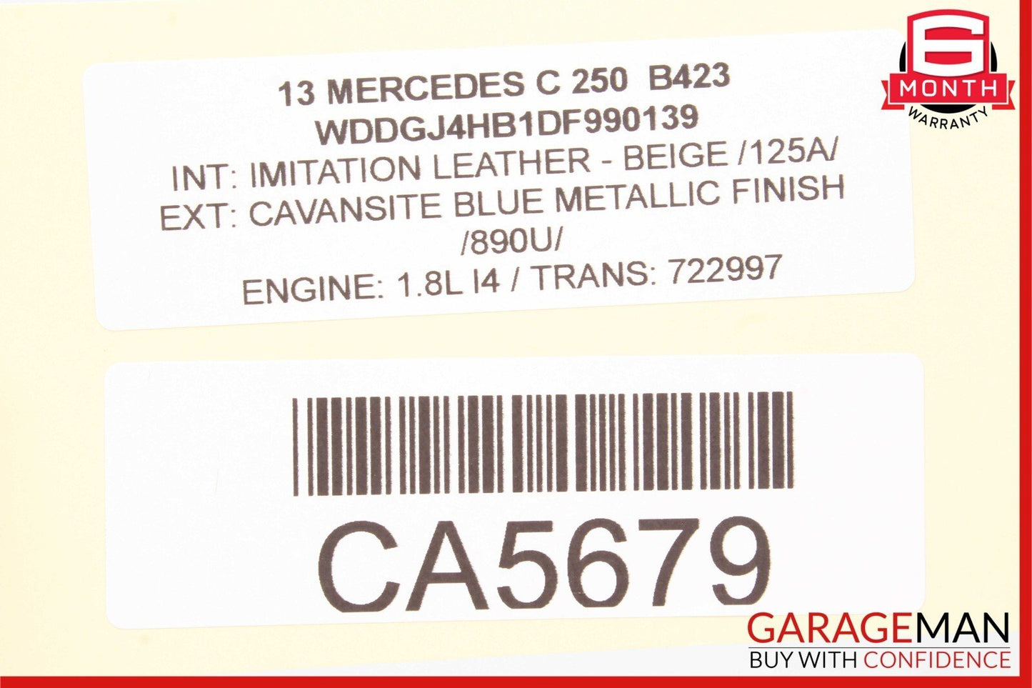 08-14 Mercedes W204 C250 Front Right Passenger Side Door Window Regulator Motor