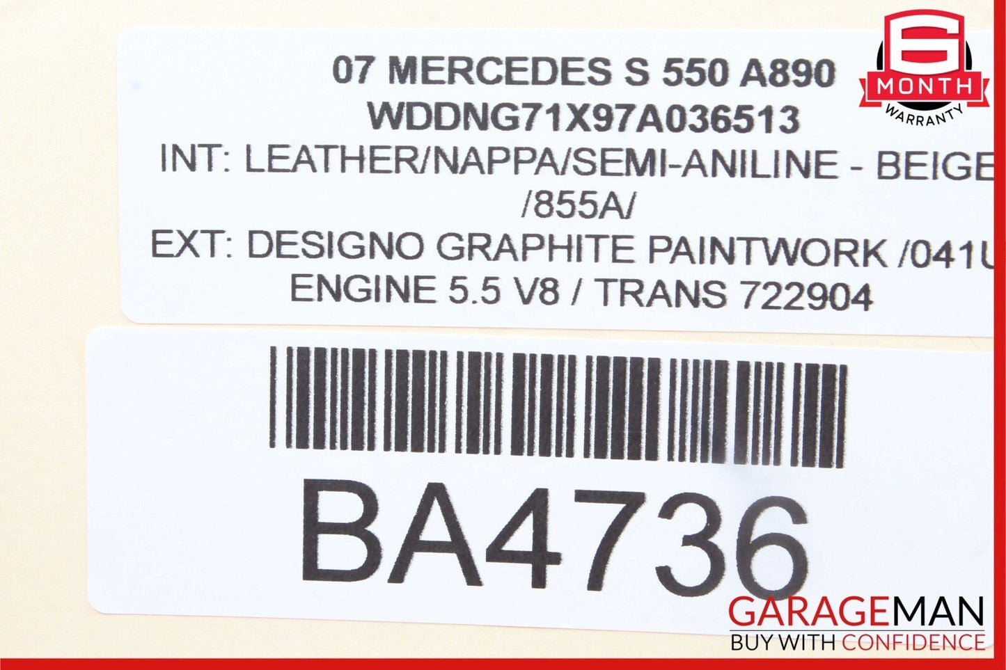 07-09 Mercedes W221 S550 S63 AMG Door Keyless Go Control Module 2218708086 OEM