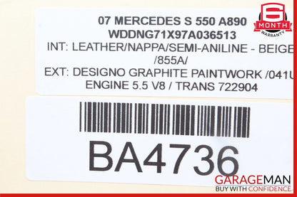07-09 Mercedes W221 S550 S63 AMG Door Keyless Go Control Module 2218708086 OEM