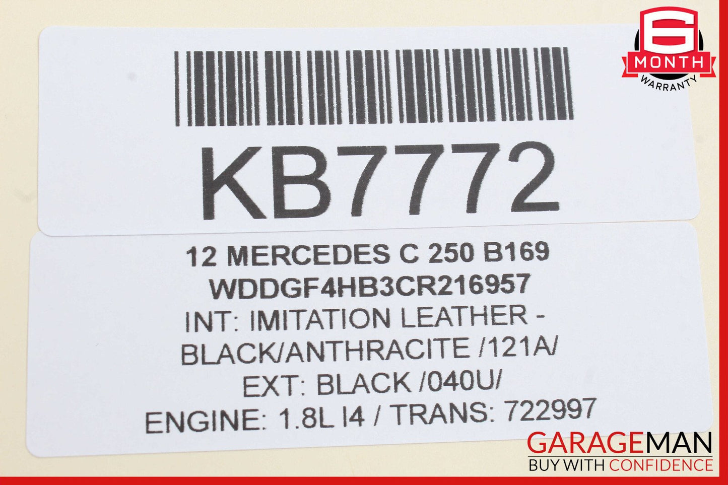 12-14 Mercedes W204 C250 C300 Rear Left Side Exterior Door Handle OEM