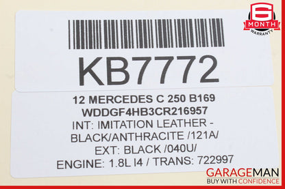 12-14 Mercedes W204 C250 C300 Rear Left Side Exterior Door Handle OEM