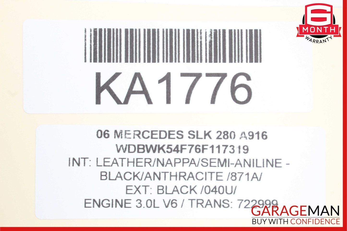 03-12 Mercedes GL450 ML550 SLK280 Front Right Side Seat Control Module Unit