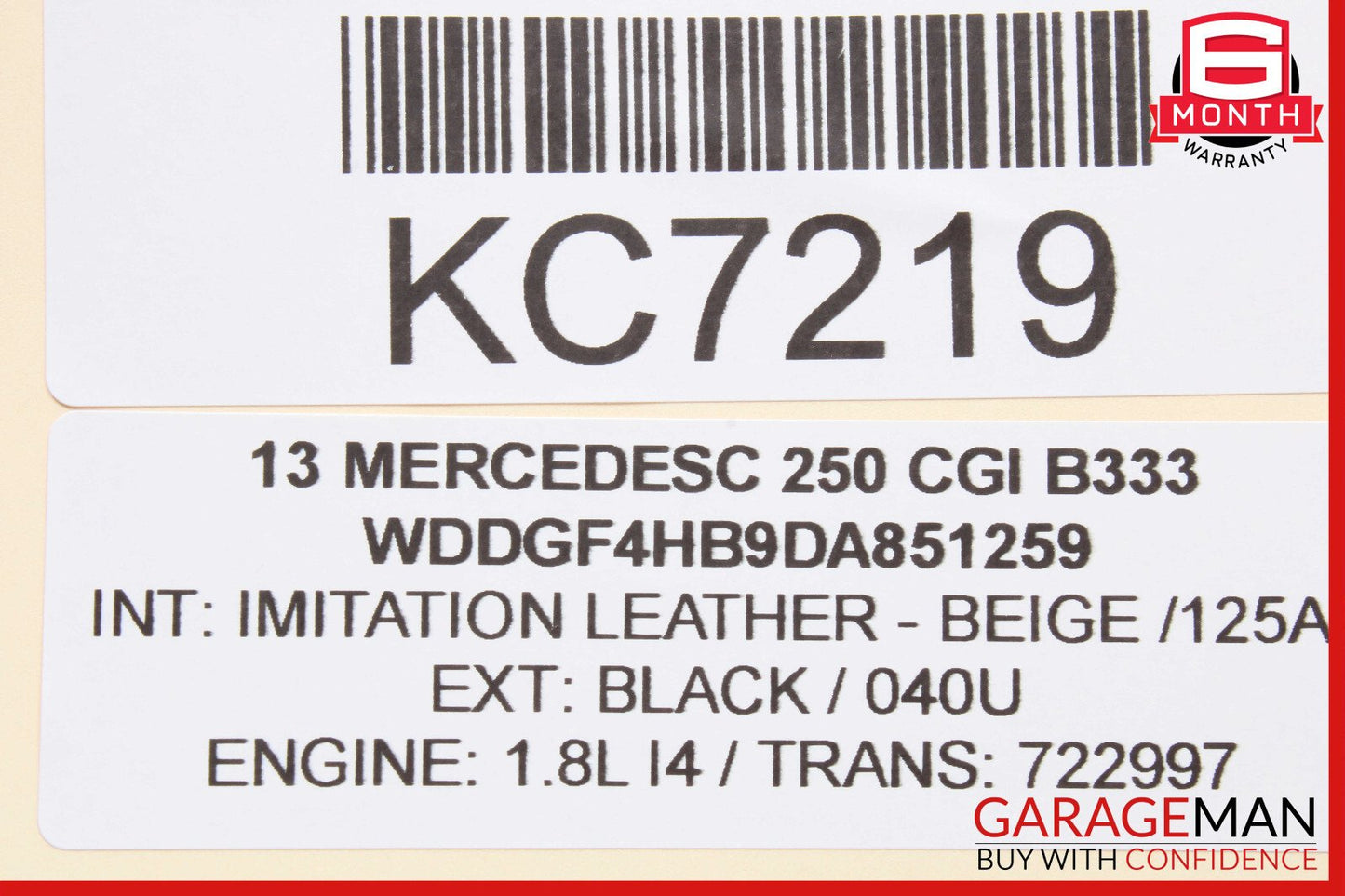 08-16 Mercedes W204 C250 GLK350 Rear Right Door Window Regulator Motor OEM