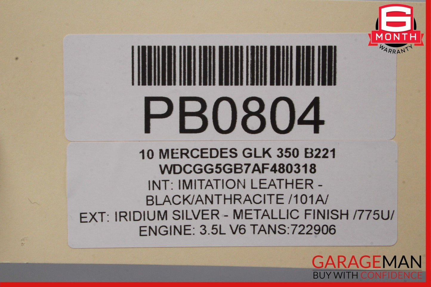 10-15 Mercedes X204 GLK350 GLK250 Front Left Interior Door Trim Panel Assembly