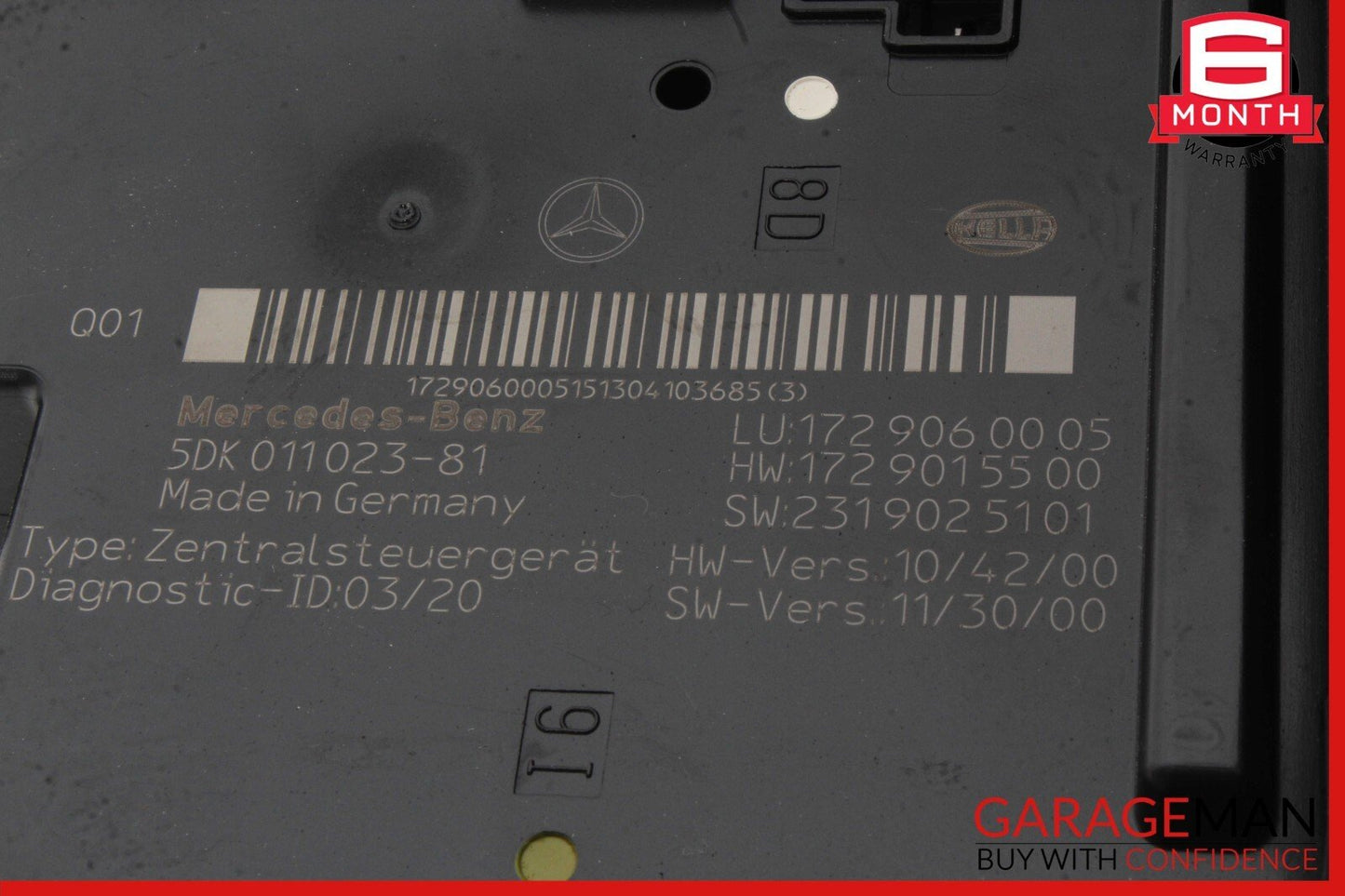 12-16 Mercedes R172 SLK250 SLK350 Rear Fuse Relay Junction Box Module Assy