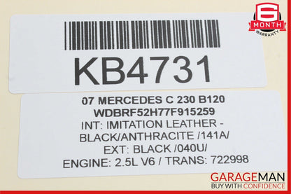 01-07 Mercedes W203 C230 C320 Rear Left Door Control Module Unit 2038202185 OEM