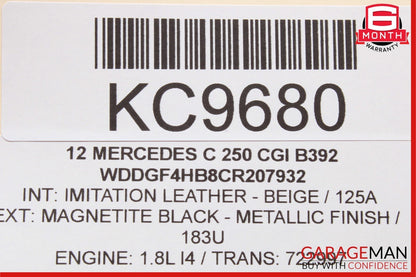 12-14 Mercedes W204 C250 C63 AMG Rear Fuse Relay Junction Box Module Assembly