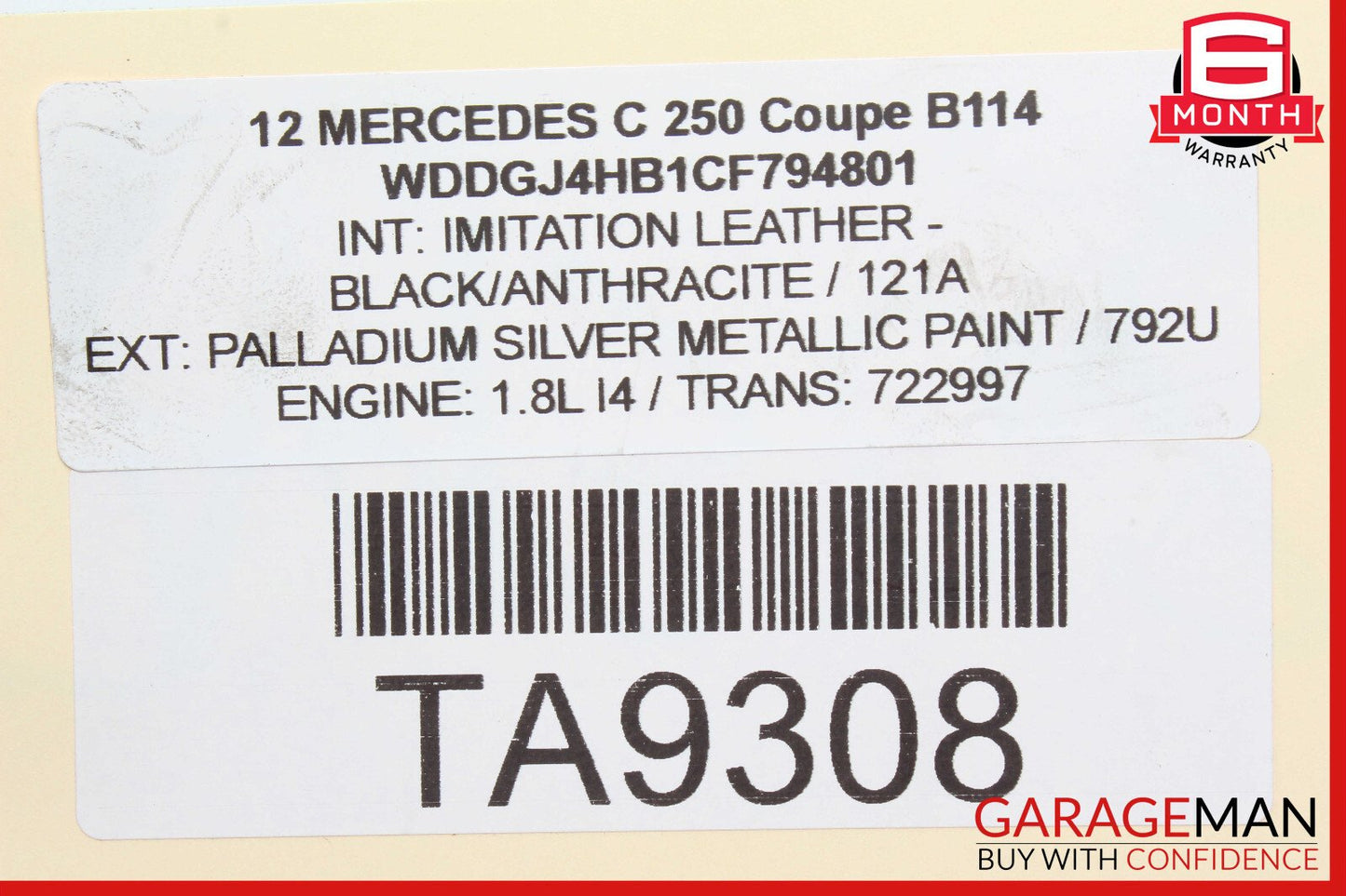 12-14 Mercedes W204 C250 Power Steering Pump Reservoir Hose Tube Assembly