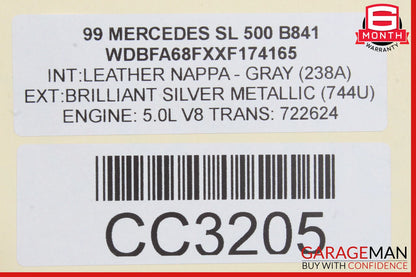 99-02 Mercedes R129 SL500 722.6 5G Automatic Transmission Assembly 722.624 138k