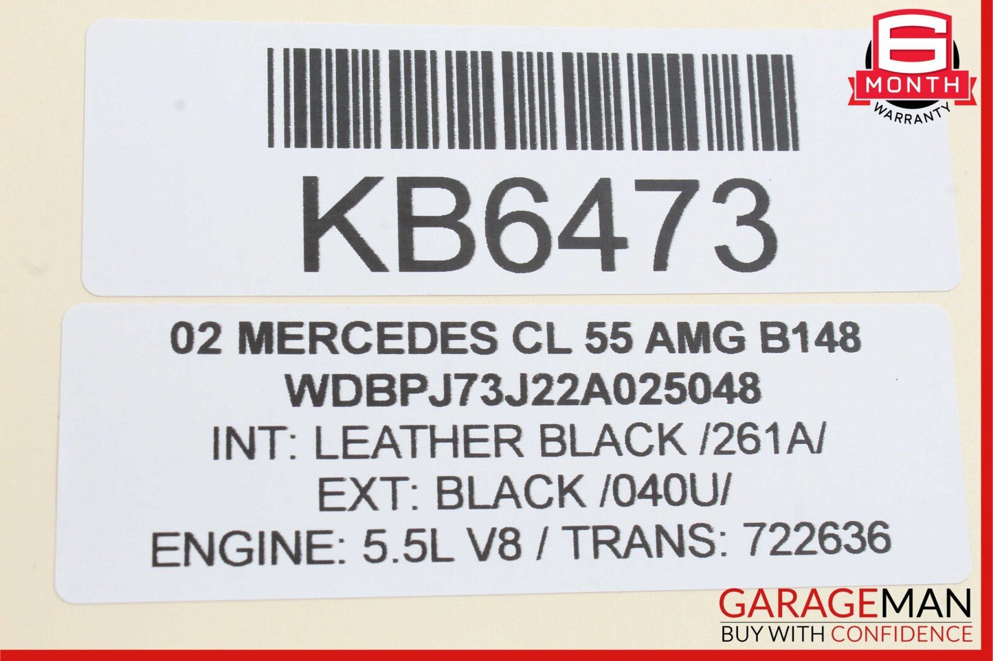 00-06 Mercedes W215 CL55 AMG CL500 Parktronic Control Module 0295456132 OEM