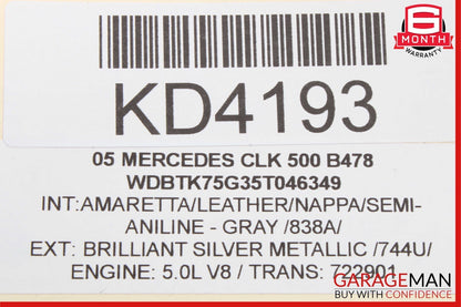 03-09 Mercedes W209 CLK500 CLK550 Front Right Side Door Lock Latch Actuator OEM
