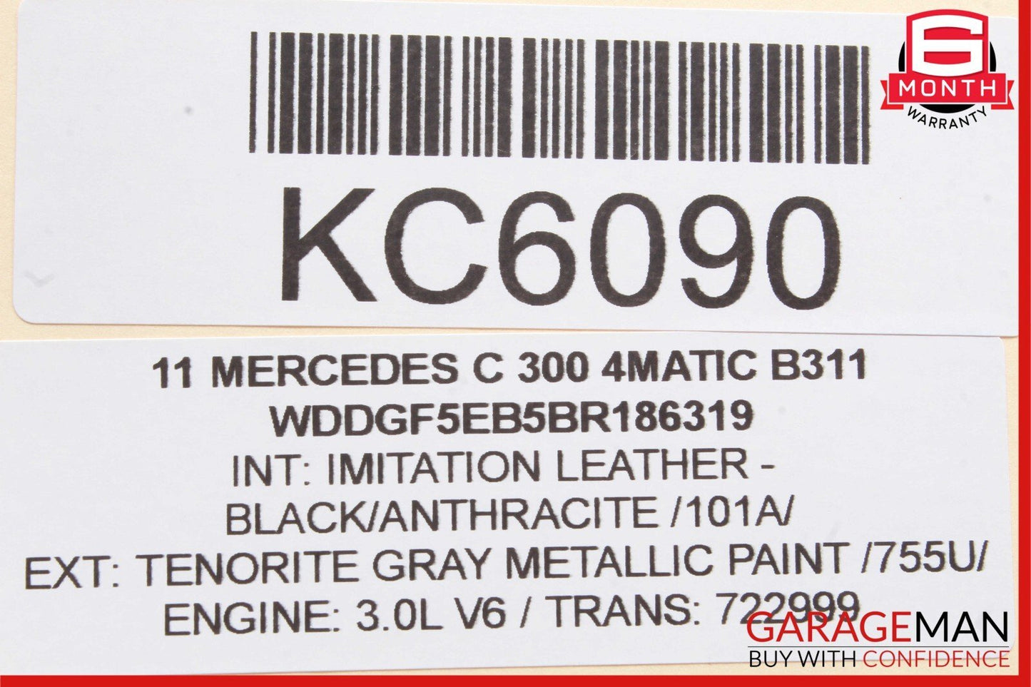 08-14 Mercedes W204 C300 4MATIC Rear Trunk Lid Tailgate Release Open Handle OEM