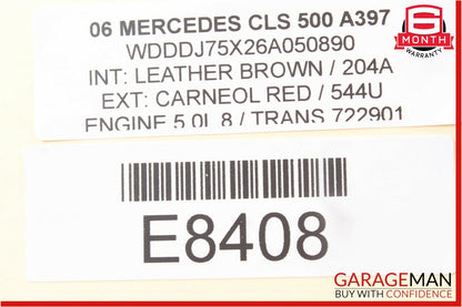 03-11 Mercedes W219 CLS500 Rear Overhead Dome Light Lamp OEM