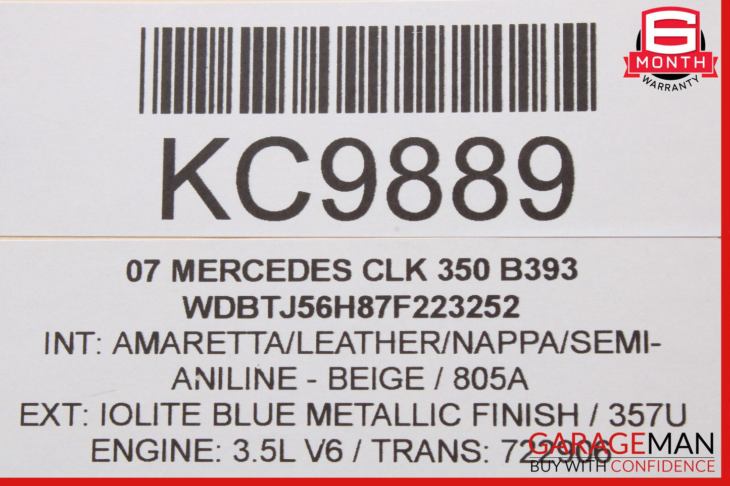 08-14 Mercedes W204 C250 C350 Front Right Side RWD Curved Wishbone Control Arm