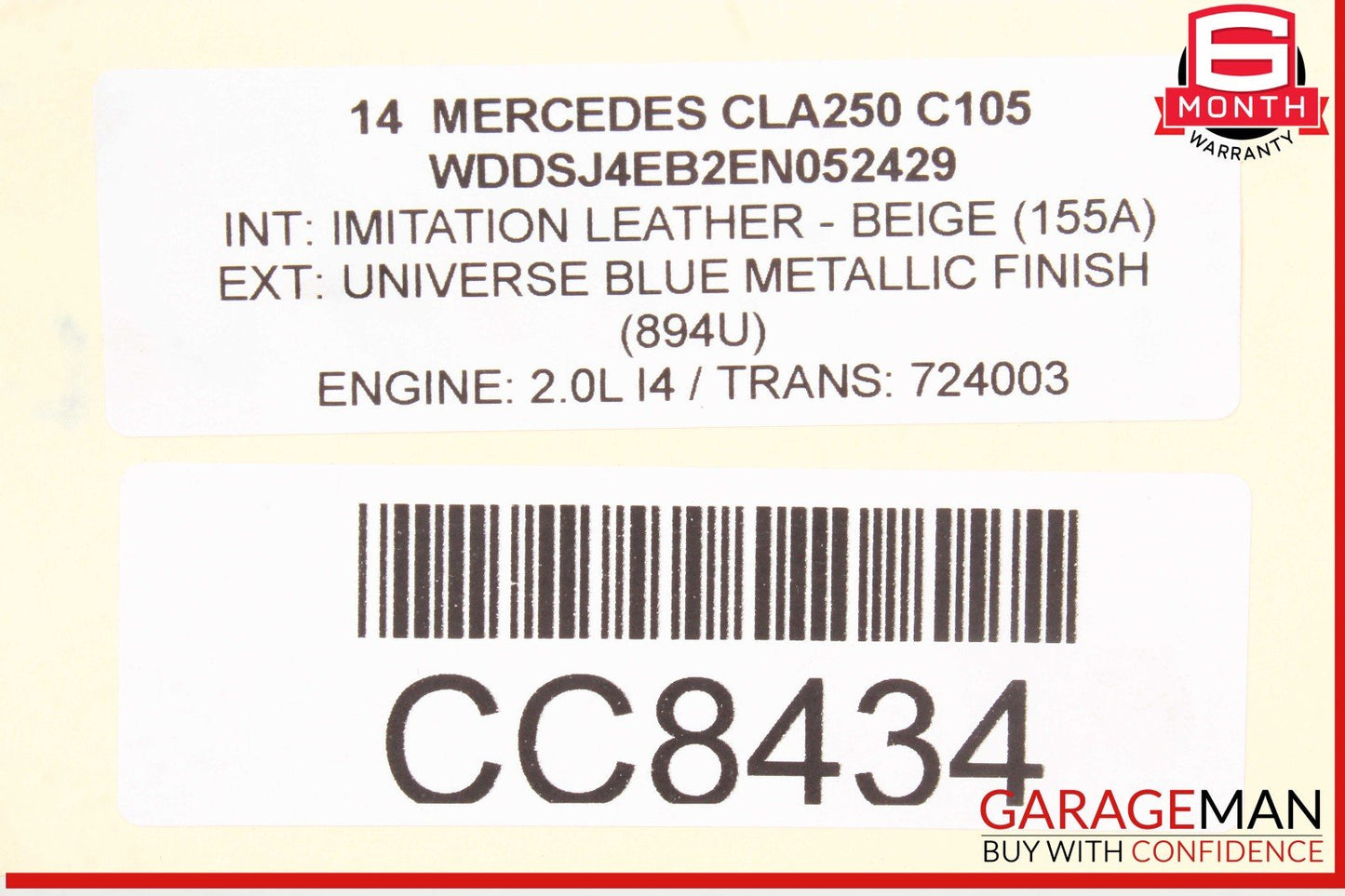 14-19 Mercedes W117 CLA250 Rear Differential Diff Axle Carrier OEM