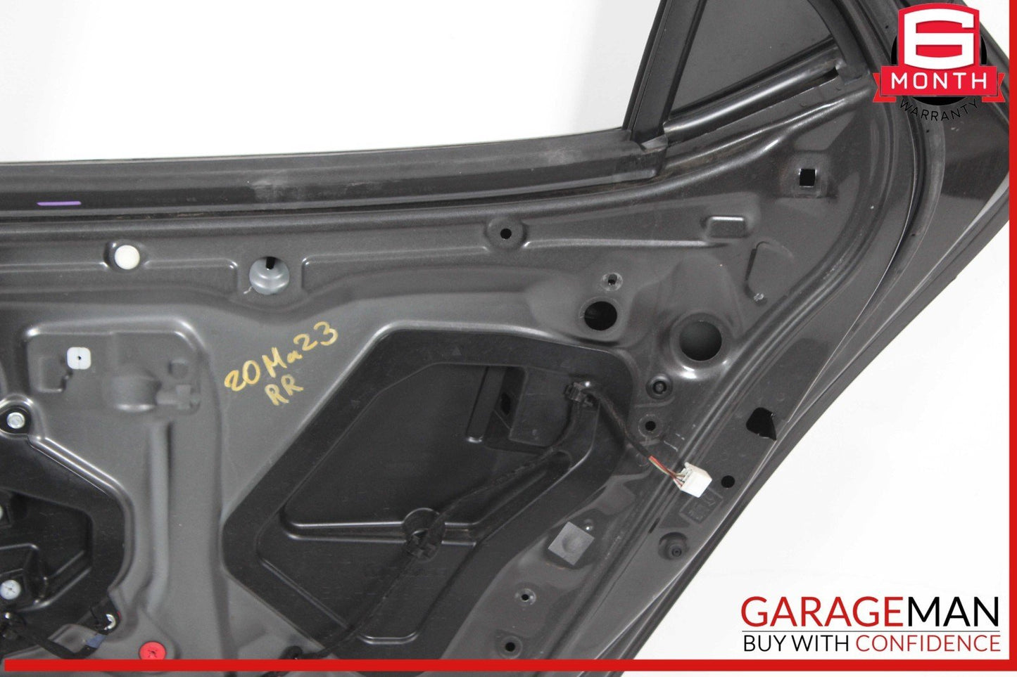 19-23 Mazda 3 Hatchback Rear Right Passenger Side Door Shell Panel Gray OEM