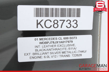 00-06 Mercedes W215 CL600 CL55 AMG Pilkington Front Right Door Window Auto Glass
